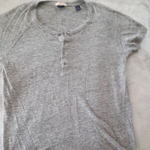 Scotch & Soda Light Gray Henley Tee